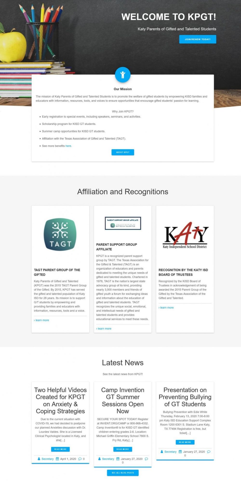 Katy Parents of Gifted and Talented Students - KPGT