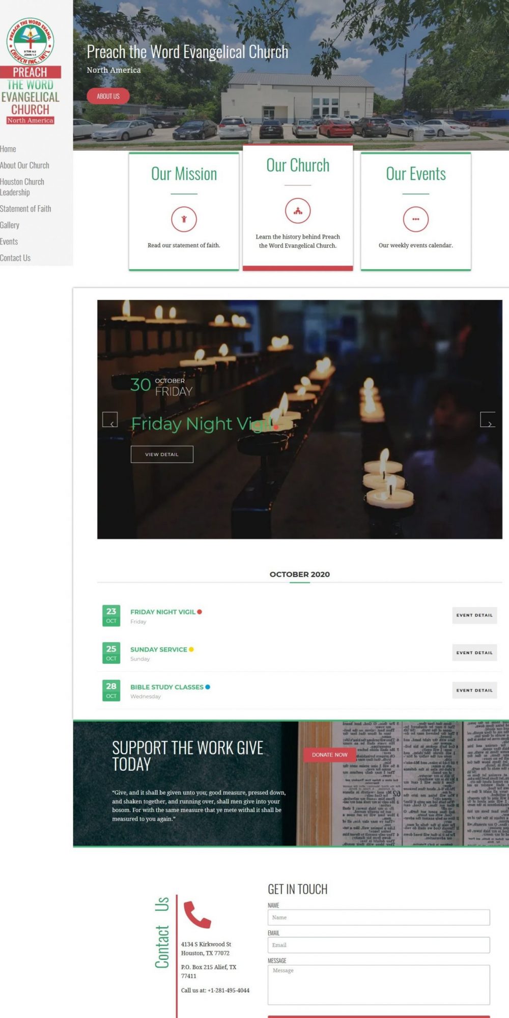 Preach the Word Evangelical Church North America